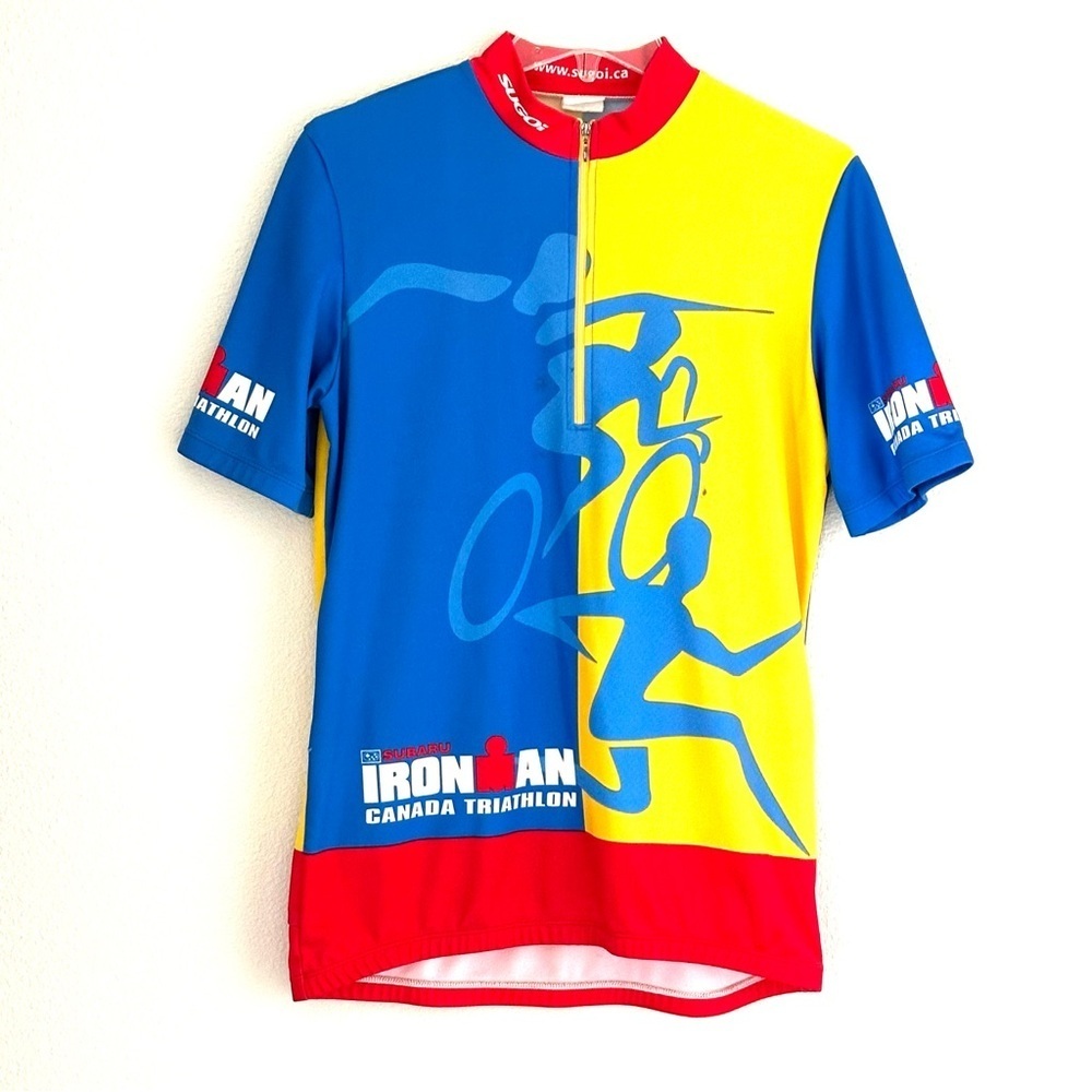 Vintage 1999 Ironman Canada Triathlon Sugoi Cycling Jersey Men’s Large